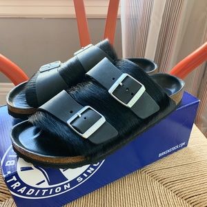 black special edition arizona birkenstocks